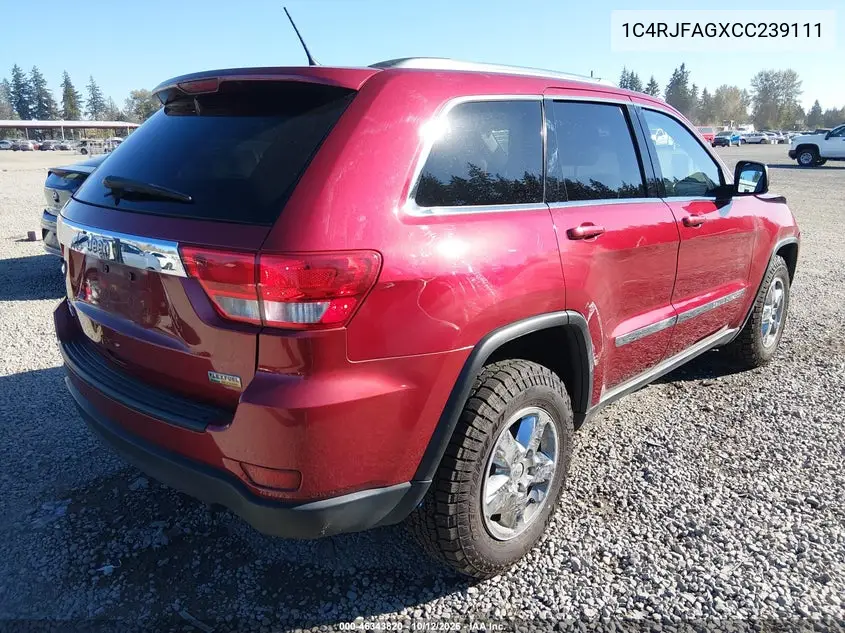 2012 JEEP GRAND CHEROKEE VIN 1C4RJFAGXCC239111 — фото 4