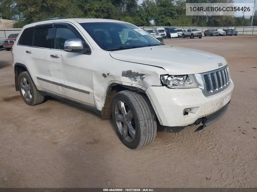 JEEP GRAND CHEROKEE 2012, VIN 1C4RJEBG6CC354426