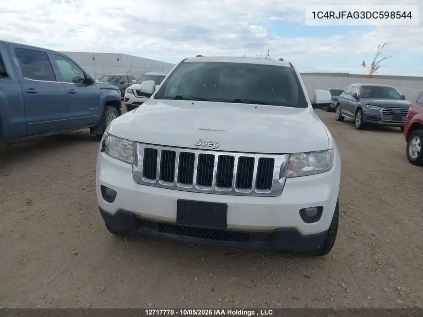 2013 JEEP GRAND CHEROKEE VIN 1C4RJFAG3DC598544 — фото 12