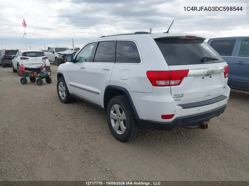 2013 JEEP GRAND CHEROKEE VIN 1C4RJFAG3DC598544 — фото 3