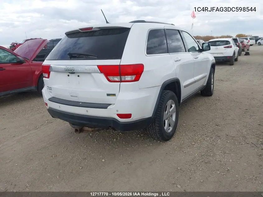 2013 JEEP GRAND CHEROKEE VIN 1C4RJFAG3DC598544 — фото 4