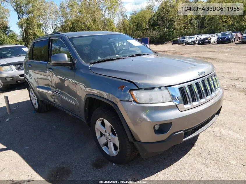 JEEP GRAND CHEROKEE 2013, VIN 1C4RJFAG3DC611955