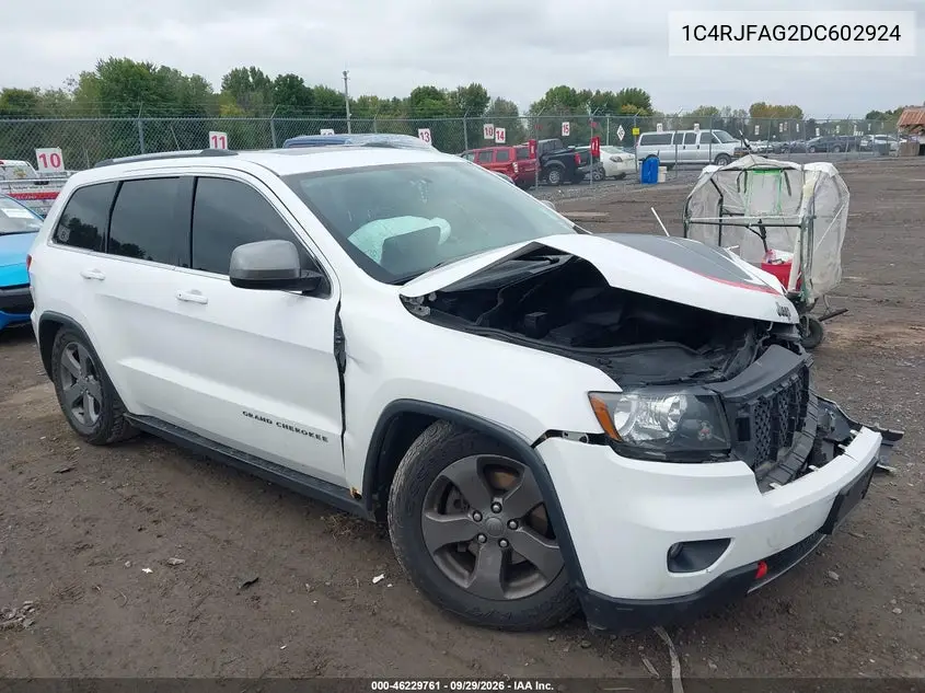 JEEP GRAND CHEROKEE 2013, VIN 1C4RJFAG2DC602924