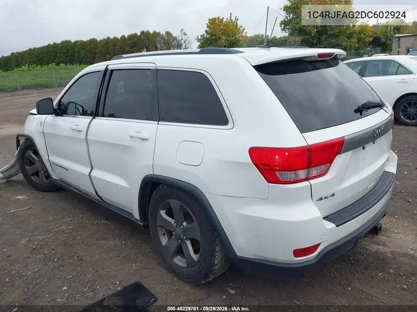 2013 JEEP GRAND CHEROKEE VIN 1C4RJFAG2DC602924 — фото 3