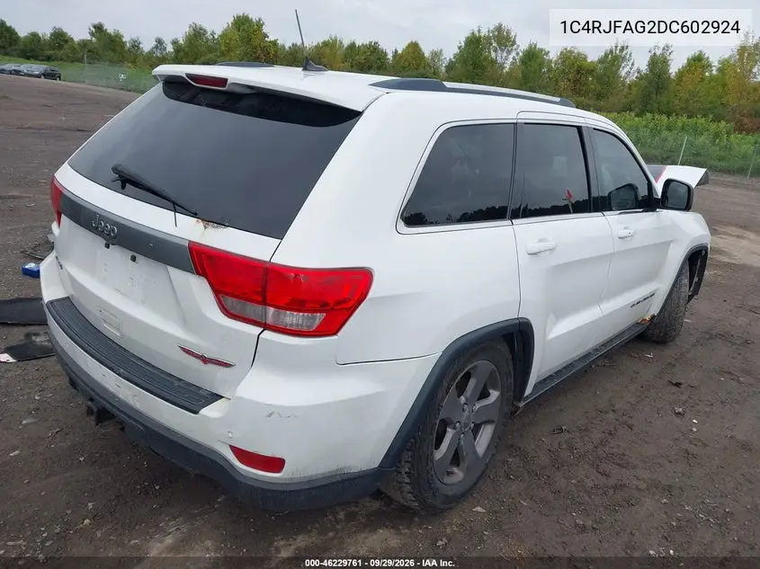 2013 JEEP GRAND CHEROKEE VIN 1C4RJFAG2DC602924 — фото 4