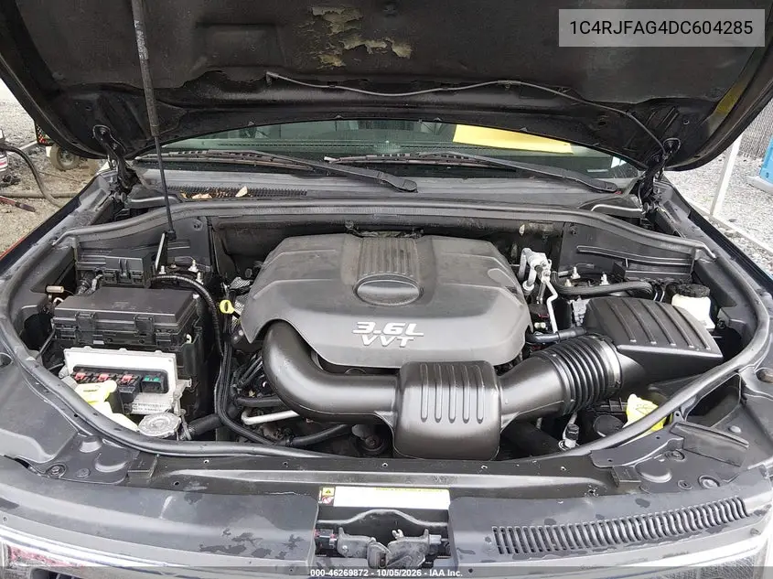 2013 JEEP GRAND CHEROKEE VIN 1C4RJFAG4DC604285 — фото 10