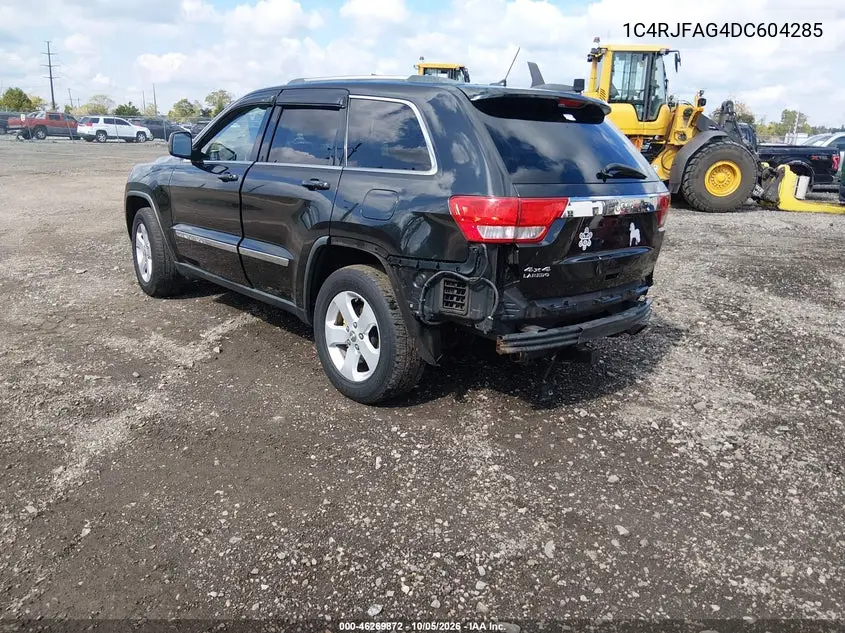 2013 JEEP GRAND CHEROKEE VIN 1C4RJFAG4DC604285 — фото 3