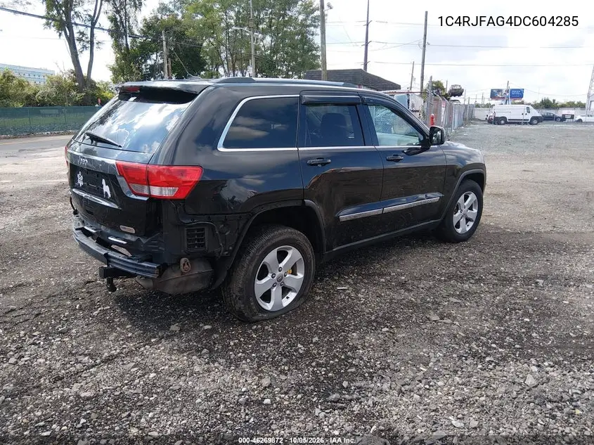 2013 JEEP GRAND CHEROKEE VIN 1C4RJFAG4DC604285 — фото 4