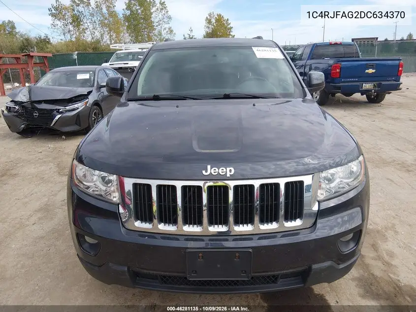 2013 JEEP GRAND CHEROKEE VIN 1C4RJFAG2DC634370 — фото 12
