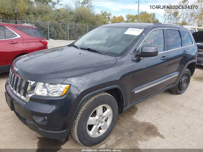 2013 JEEP GRAND CHEROKEE VIN 1C4RJFAG2DC634370 — фото 2