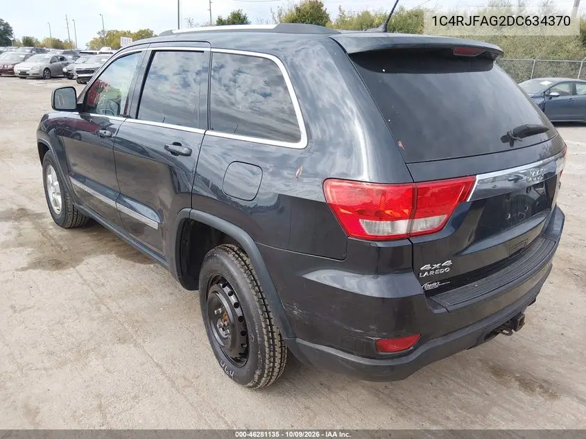 2013 JEEP GRAND CHEROKEE VIN 1C4RJFAG2DC634370 — фото 3