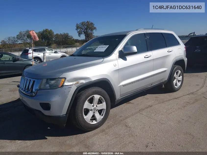 2013 JEEP GRAND CHEROKEE VIN 1C4RJFAG1DC631640 — фото 2