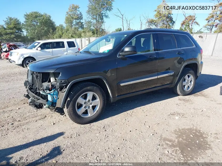 2013 JEEP GRAND CHEROKEE VIN 1C4RJFAGXDC583717 — фото 2