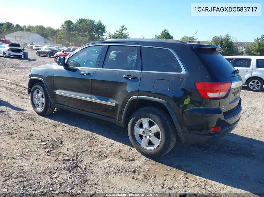 2013 JEEP GRAND CHEROKEE VIN 1C4RJFAGXDC583717 — фото 3