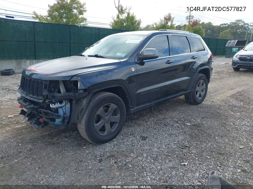 2013 JEEP GRAND CHEROKEE VIN 1C4RJFAT2DC577827 — фото 2