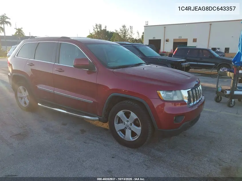 JEEP GRAND CHEROKEE 2013, VIN 1C4RJEAG8DC643357