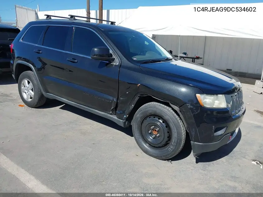 JEEP GRAND CHEROKEE 2013, VIN 1C4RJEAG9DC534602