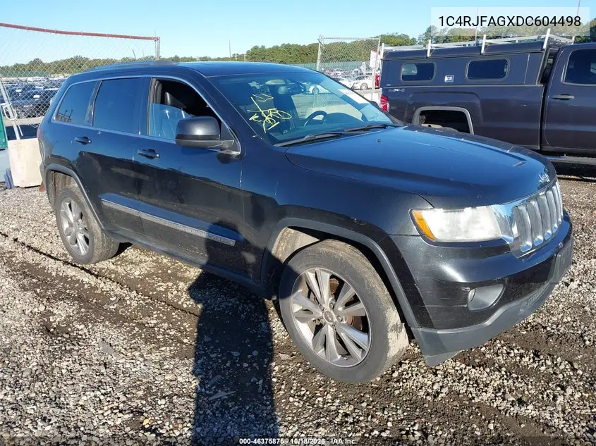 JEEP GRAND CHEROKEE 2013, VIN 1C4RJFAGXDC604498