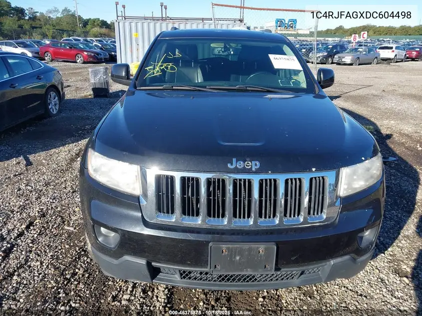 2013 JEEP GRAND CHEROKEE VIN 1C4RJFAGXDC604498 — фото 12