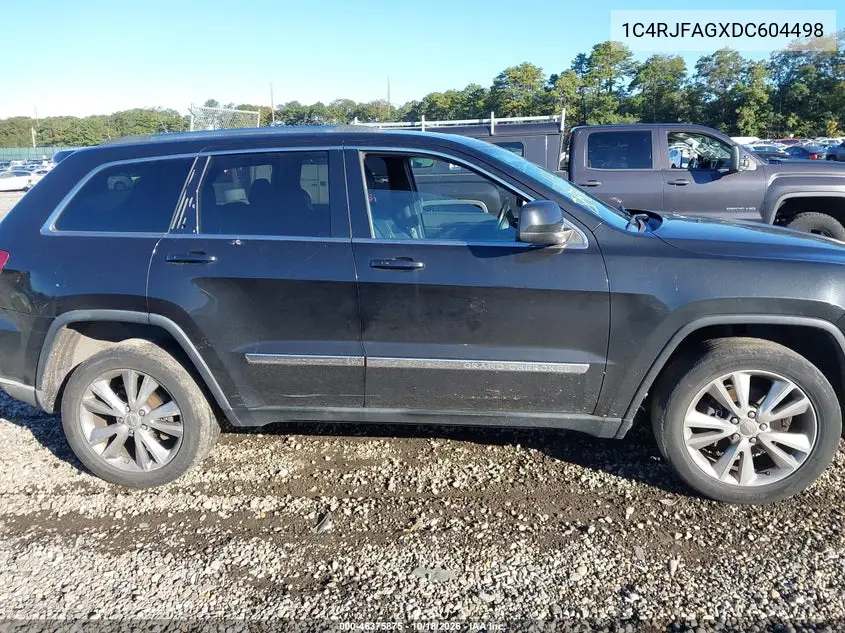 2013 JEEP GRAND CHEROKEE VIN 1C4RJFAGXDC604498 — фото 13