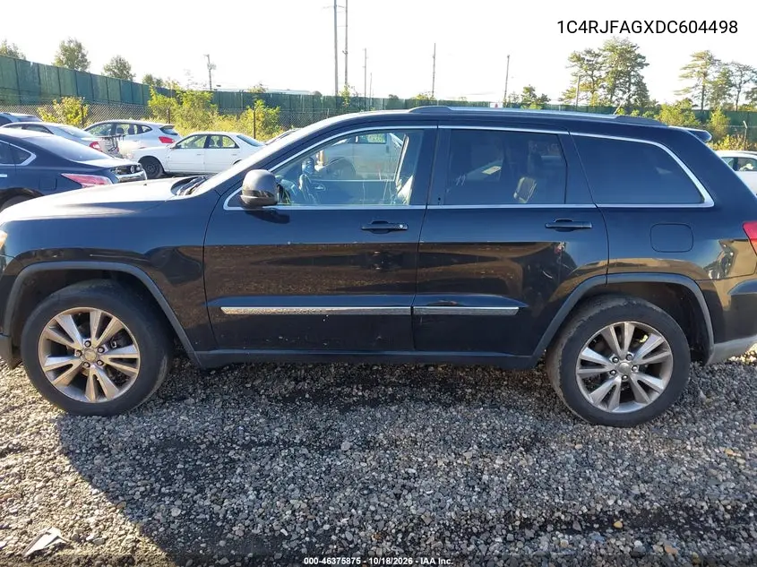 2013 JEEP GRAND CHEROKEE VIN 1C4RJFAGXDC604498 — фото 14