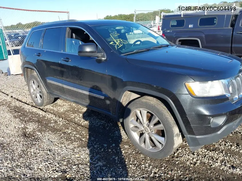 2013 JEEP GRAND CHEROKEE VIN 1C4RJFAGXDC604498 — фото 6