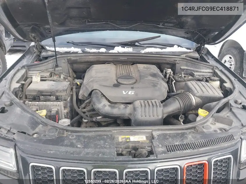 2014 JEEP GRAND CHEROKEE VIN 1C4RJFCG9EC418871 — фото 10