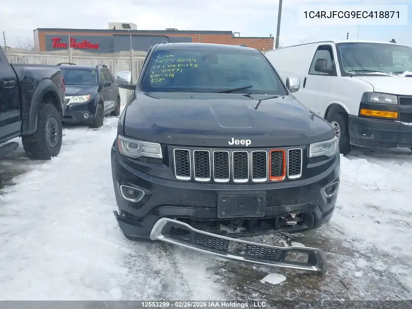 2014 JEEP GRAND CHEROKEE VIN 1C4RJFCG9EC418871 — фото 12