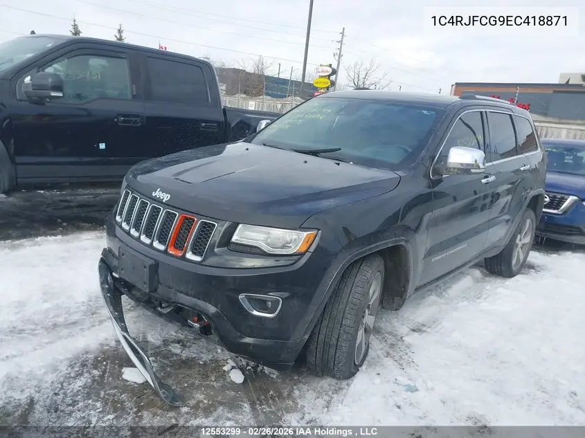 2014 JEEP GRAND CHEROKEE VIN 1C4RJFCG9EC418871 — фото 14