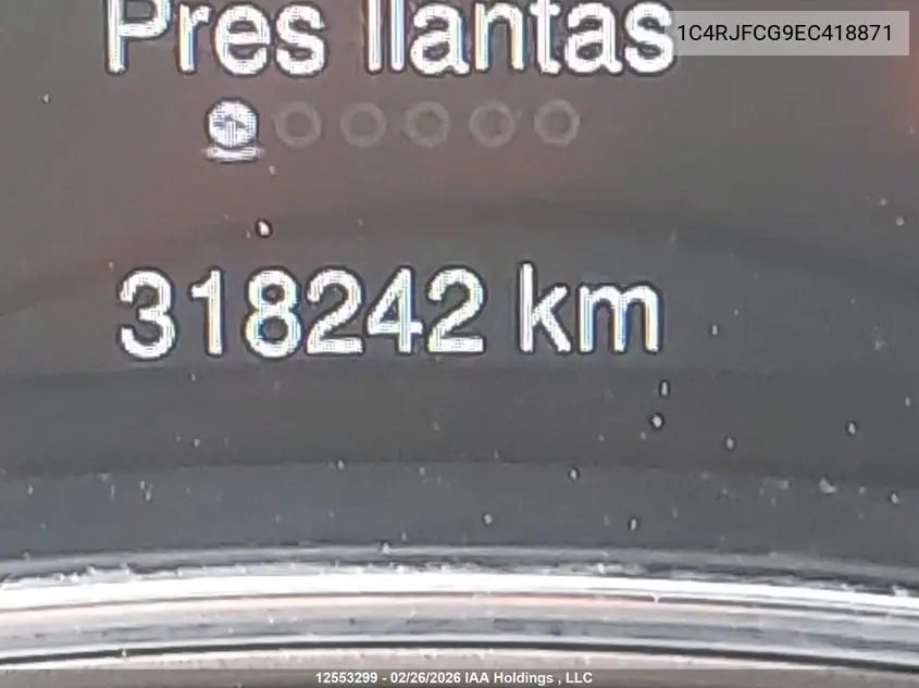 2014 JEEP GRAND CHEROKEE VIN 1C4RJFCG9EC418871 — фото 15