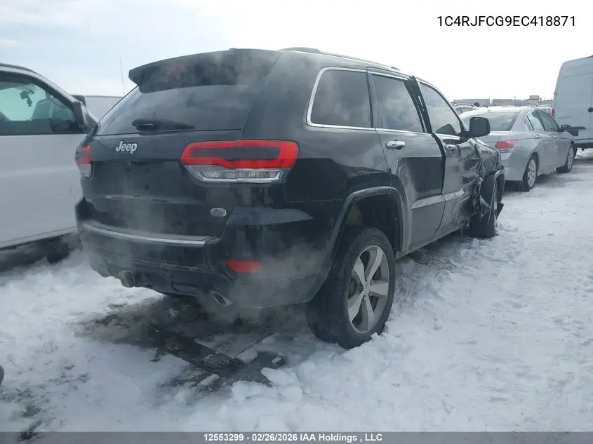 2014 JEEP GRAND CHEROKEE VIN 1C4RJFCG9EC418871 — фото 4