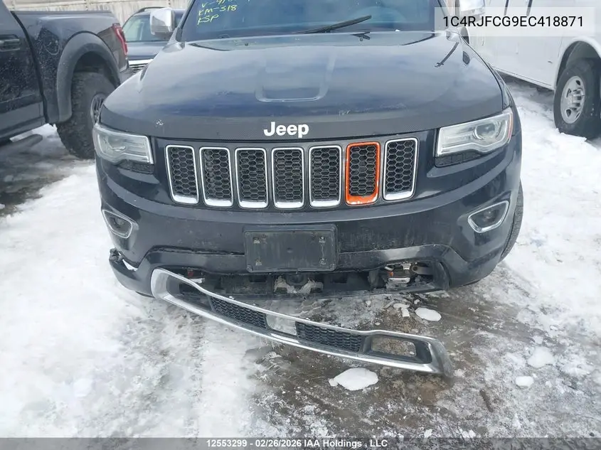 2014 JEEP GRAND CHEROKEE VIN 1C4RJFCG9EC418871 — фото 6