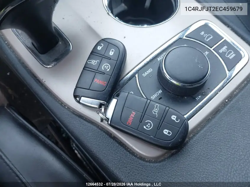 2014 JEEP GRAND CHEROKEE VIN 1C4RJFJT2EC459679 — фото 10