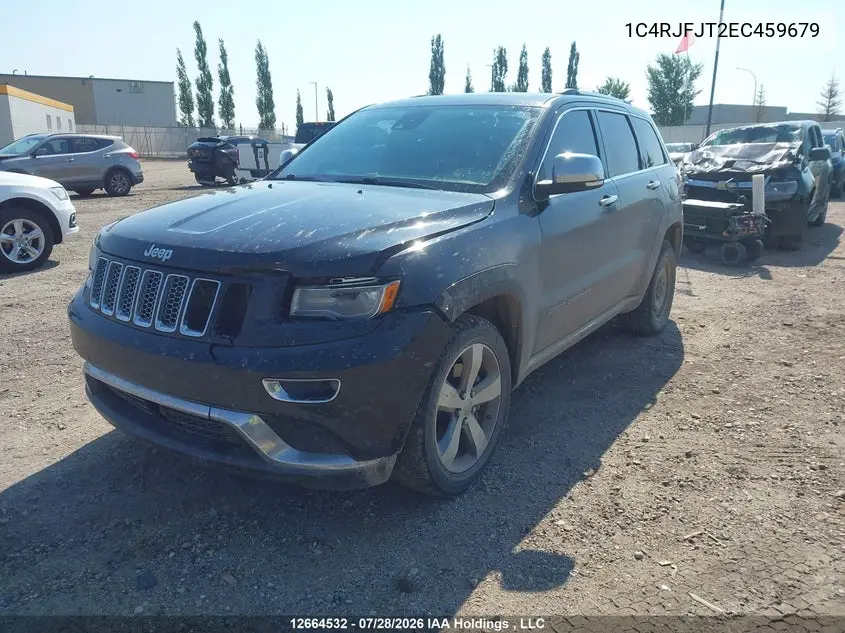 2014 JEEP GRAND CHEROKEE VIN 1C4RJFJT2EC459679 — фото 2