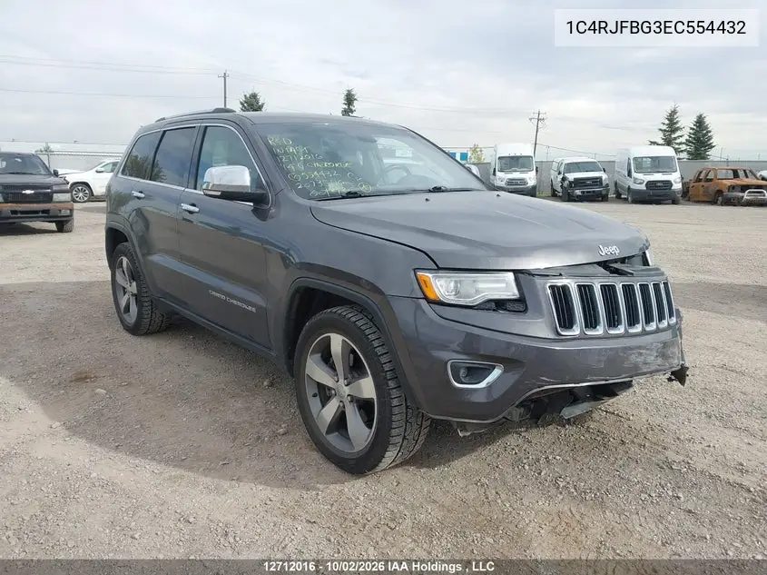 JEEP GRAND CHEROKEE 2014, VIN 1C4RJFBG3EC554432