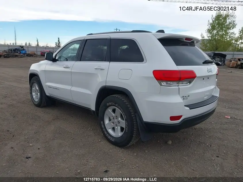 2014 JEEP GRAND CHEROKEE VIN 1C4RJFAG5EC302148 — фото 3