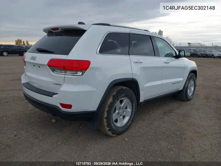 2014 JEEP GRAND CHEROKEE VIN 1C4RJFAG5EC302148 — фото 4