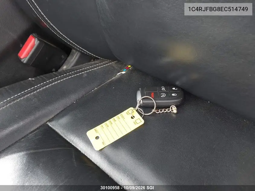 2014 JEEP GRAND CHEROKEE VIN 1C4RJFBG8EC514749 — фото 11