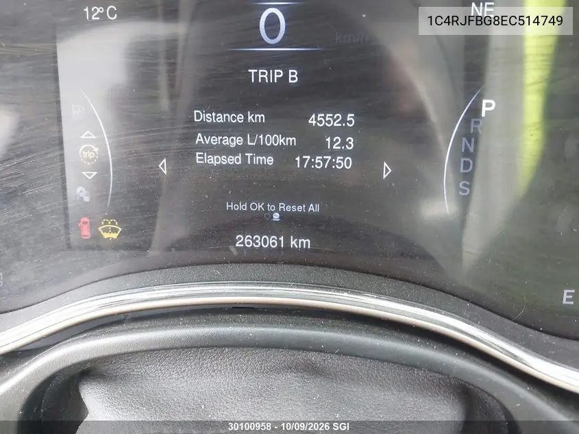 2014 JEEP GRAND CHEROKEE VIN 1C4RJFBG8EC514749 — фото 15