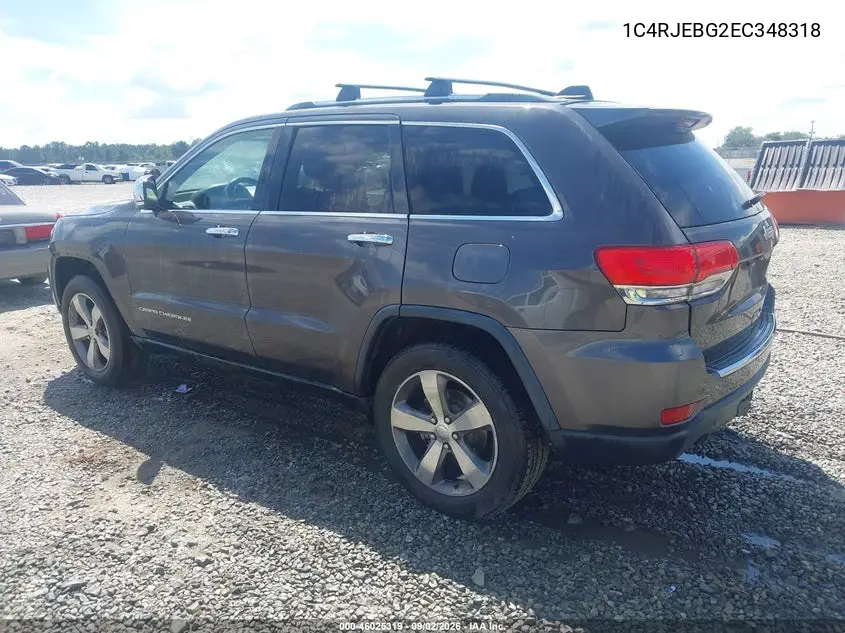2014 JEEP GRAND CHEROKEE VIN 1C4RJEBG2EC348318 — фото 3