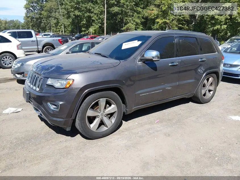 2014 JEEP GRAND CHEROKEE VIN 1C4RJFCG6EC427382 — фото 2