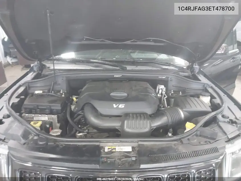 2014 JEEP GRAND CHEROKEE VIN 1C4RJFAG3EC478700 — фото 10