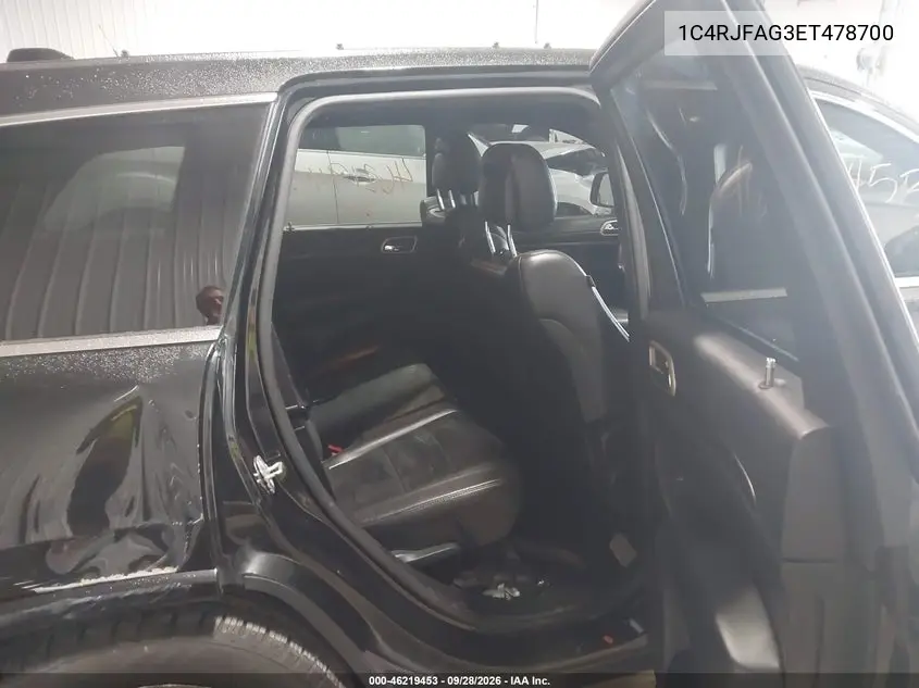 2014 JEEP GRAND CHEROKEE VIN 1C4RJFAG3EC478700 — фото 8