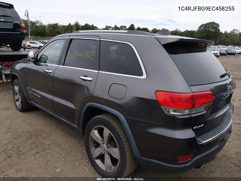 2014 JEEP GRAND CHEROKEE VIN 1C4RJFBG9EC458255 — фото 3