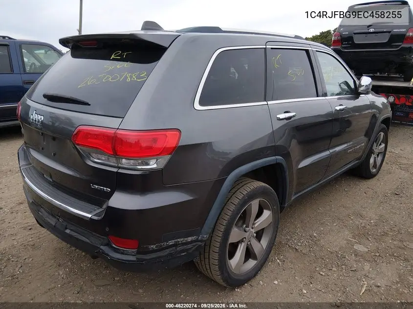 2014 JEEP GRAND CHEROKEE VIN 1C4RJFBG9EC458255 — фото 4