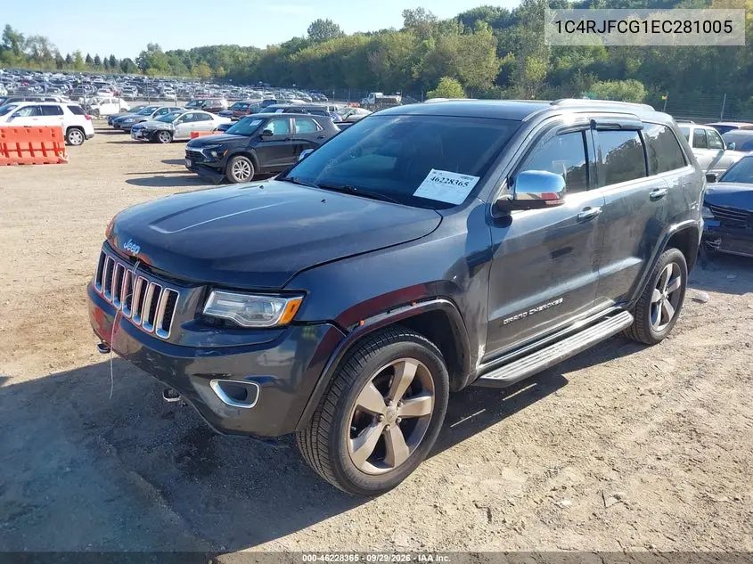 2014 JEEP GRAND CHEROKEE VIN 1C4RJFCG1EC281005 — фото 2