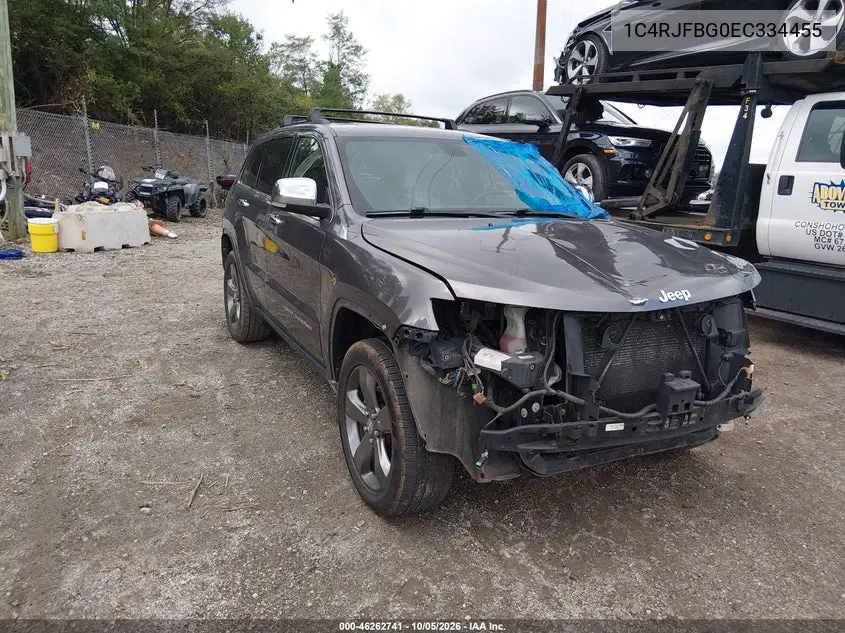 JEEP GRAND CHEROKEE 2014, VIN 1C4RJFBG0EC334455