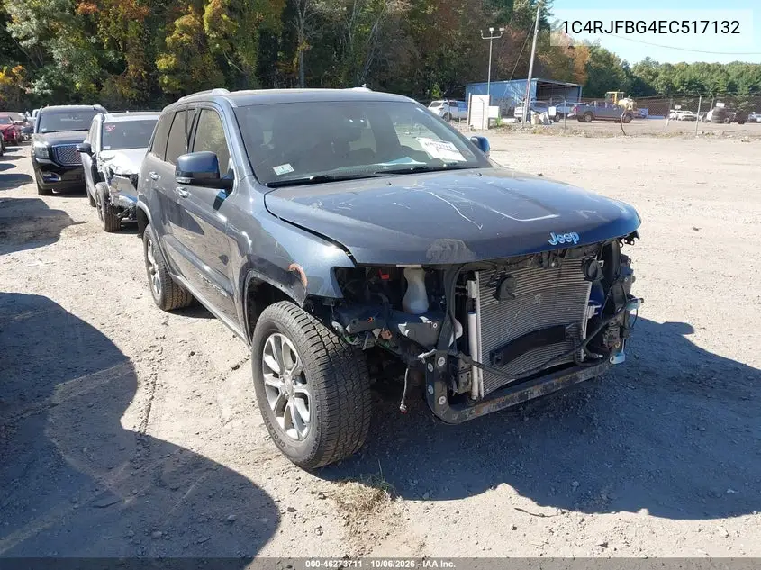 JEEP GRAND CHEROKEE 2014, VIN 1C4RJFBG4EC517132