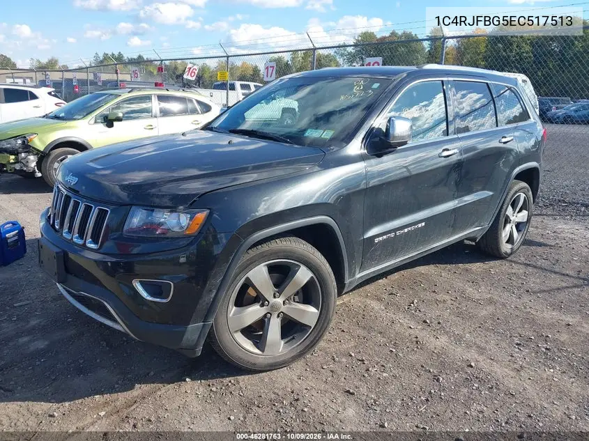 2014 JEEP GRAND CHEROKEE VIN 1C4RJFBG5EC517513 — фото 2
