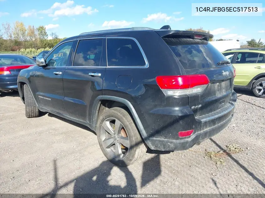 2014 JEEP GRAND CHEROKEE VIN 1C4RJFBG5EC517513 — фото 3